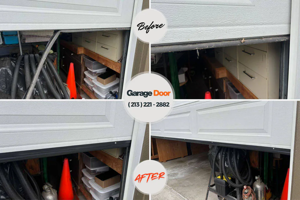 Before and after: garage door repair Stony Creek Mills, PA